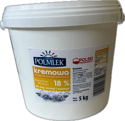Produkt Śmietanopodobny Kremowy 18% Polmlek 5 kg